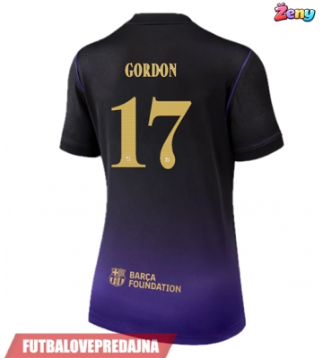 Lacne Ženy Futbalové dres Barcelona Anthony Gordon #17 2026-27 Krátky Rukáv - Preč